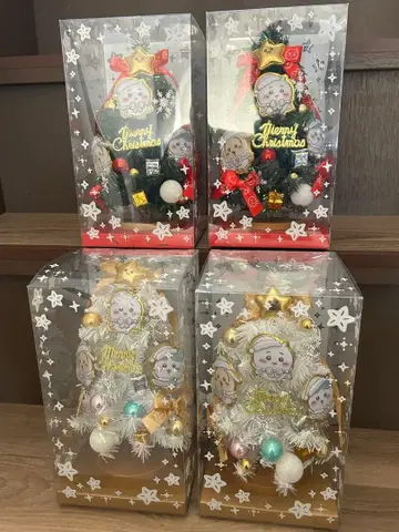 치이카와 크리스마스 트리 전 4종 세트 치이카와 하치와레 토끼