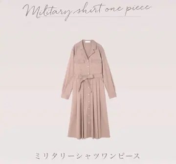 LAVANDA 밀리터리 셔츠 원피스