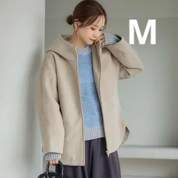 시마무라 mysa closet 다나카 리나 콜라보 울 후드 자켓 M