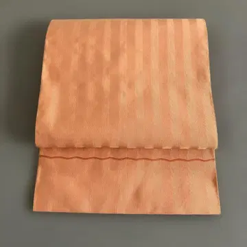 살몬 핑크 하카타 오비 순수 실크 나고야 오비 363cm 새상품급