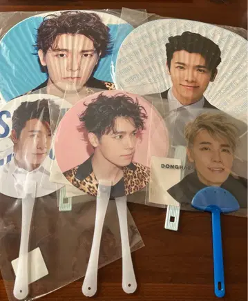 SUPER JUNIOR 동해 공식 부채 6개 세트 일본, 한국 ver