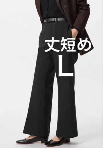 스마트 플레어 팬츠 (기장 짧음) L 블랙