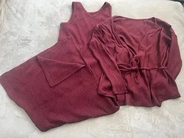 AZUL by moussy 아줄바이마우지 원피스 가디건