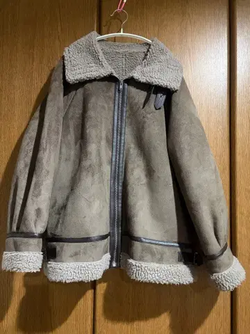 페이크 무스탕 플라이트 자켓 무스탕 자켓 보아 자켓 b-3