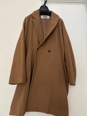 BASISBROEK 브라운 더블 브레스트 체스터 코트 사이즈 1