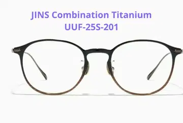 JINS 중안부 단축 안경 티크 컬러 렌즈
