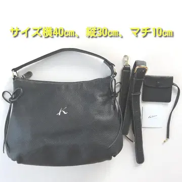 키타무라 2way 핸드백 블랙