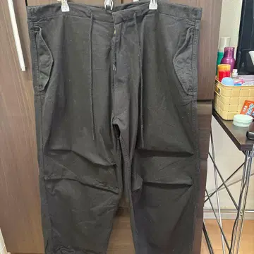 MSSD 블랙 워크 팬츠