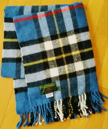 TWEEDMILL 울 체크 무늬 스톨