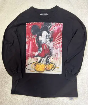 Disney 미키마우스 이다 유키마사 긴팔 티셔츠