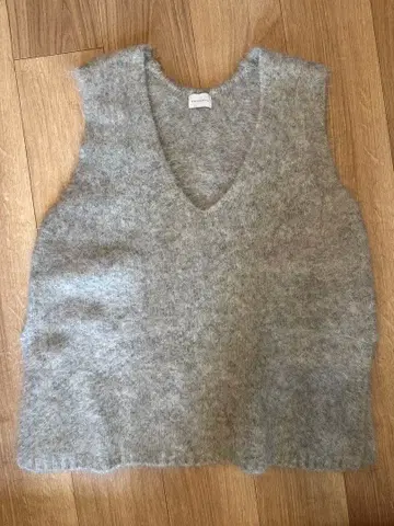 green label relaxing 알파카 믹스 샤기 베스트