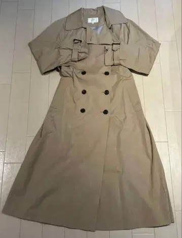 BEAMS HEART 베이지 트렌치코트 입학식 성숙 큐트 스테디셀러