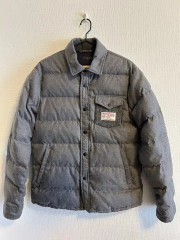 해리스 트위드 프리미엄 롤랜드 다운 자켓