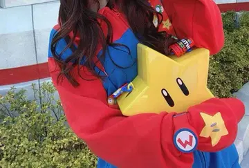 유니버셜 마리오 후드티