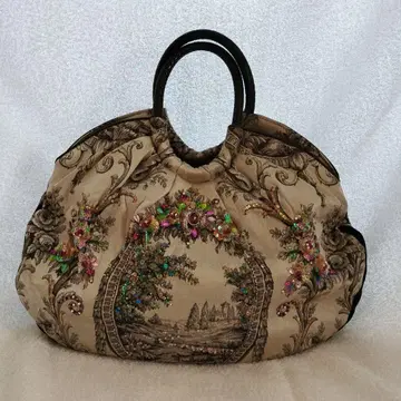 [싱크비] 비즈 자수 핸드백 대용량 M043