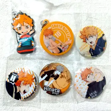 하이큐 캔뱃지 거울 스트랩 히나타 쇼요 세트