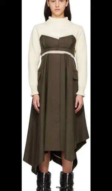 sacai 언밸런스 니트 원피스 새상품급