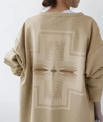 펜들턴 기하학 패턴 긴팔 가디건 펜들턴 베이지