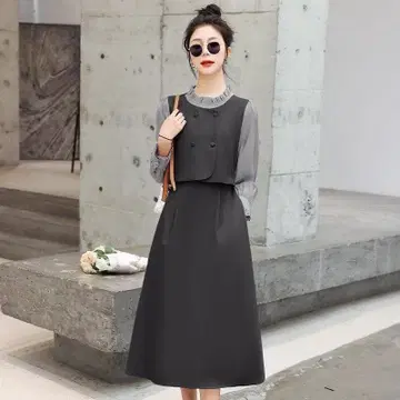 롱 원피스 M 사이즈 한국 깔끔한 스타일