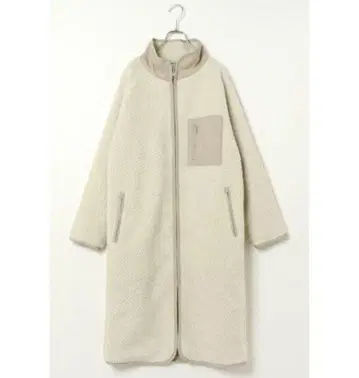 이카 리버서블 플리스 보아 롱 코트