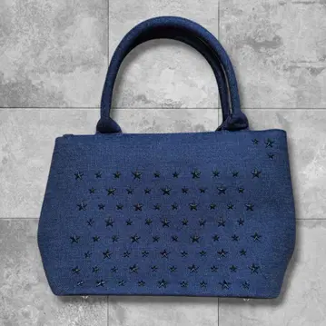 [ 미사용 ] 별 스터드 블랙 토트백 2way