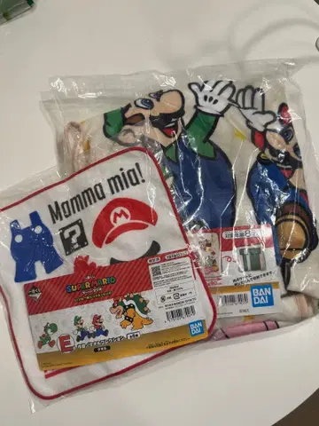 슈퍼 마리오 제일복권 담요&타월 2세트