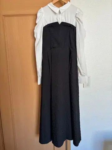 dazzlin 다즐린 블라우스 레이어 자카드 원피스