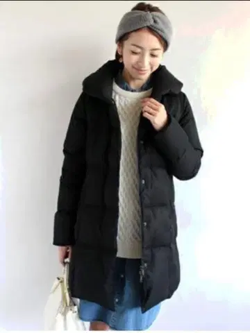 [ BEAUTY&YOUTH ] 숄 x 후드 롱 다운