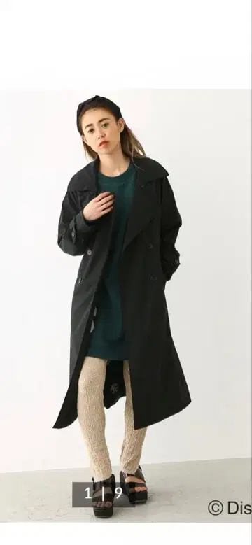 택 포함 새상품 로데오 크라운 와이드 보울 트렌치코트 M 사이즈