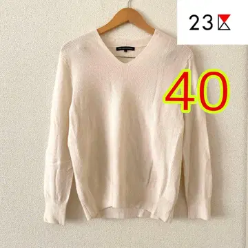 [ 23구 ] 사이즈 40 캐시미어 혼방 V넥 니트 풀오버