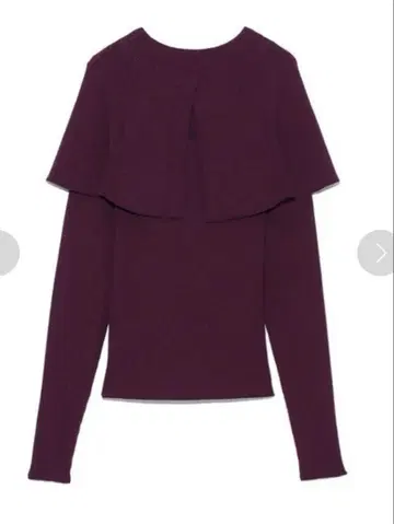 SNIDEL 스나이델 케이프 니트 풀오버 보르도