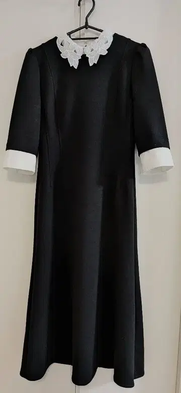 셀포드 자수 칼라 분또 원피스 블랙 34 CELFORD