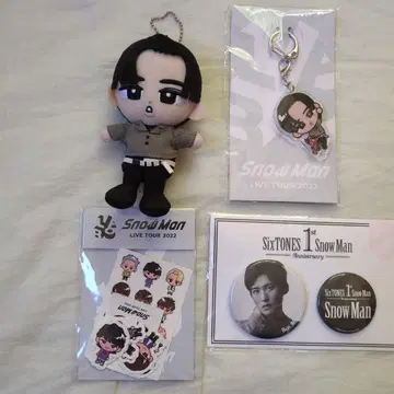 메구로 렌 스노우 칠 봉제 인형 키링 스티커 캔뱃지