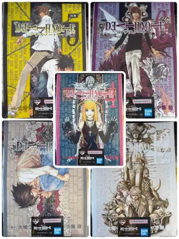 제일복권 데스노트 F상 클리어 포스터 5종 야가미 라이토 L 미사마