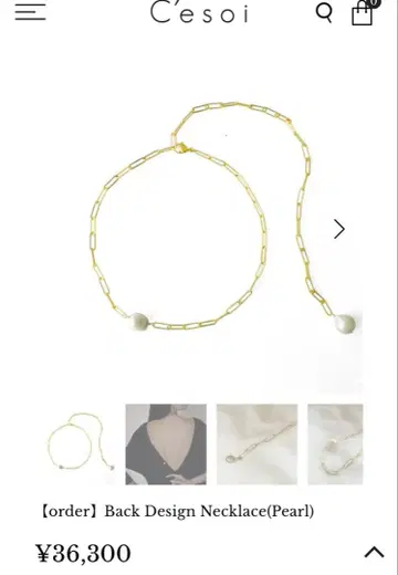 ce'soi Back Design 세소와 백 디자인 목걸이