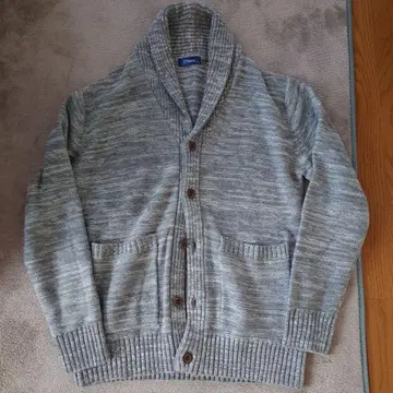 Navy. 그레이 니트 가디건 M