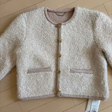 셀포드 팬시얀 더블 페이스 니트 자켓