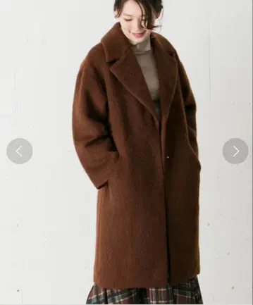 새상품급 URBAN RESEARCH ROSSO 샤기 코트