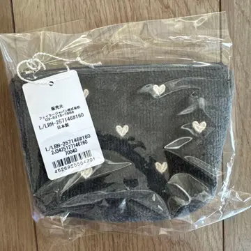 러브러리 바이 페이 하트 보트형 파우치 S 그레이