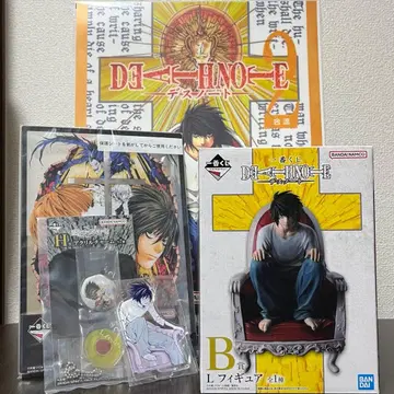 데스노트 제일복권 B상 L 피규어 C상 아크릴 보드 세트 엘르 세트