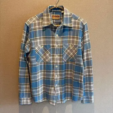 CAMCO 파랑 체크 헤비 플란넬