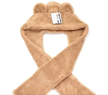 더피 머플러 후드 부착 머플러 디즈니씨 레어 한정판 새상품