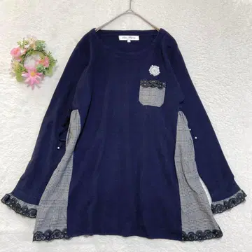 새상품급 [슈퍼뷰티] 도킹 튜닉 42 비쥬 리본