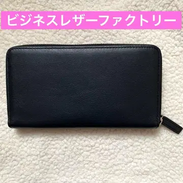 새상품 장지갑 가죽 천연 가죽 비즈니스 레더팩토리 남녀 공용 블랙 블랙