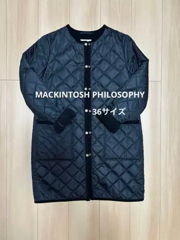 MACKINTOSH PHILOSOPHY 퀼팅 자켓 블랙 36 사이즈