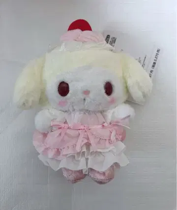 산리오 마이멜로디 딸기 휘핑 케이크 숏케이크 마스코트 백참