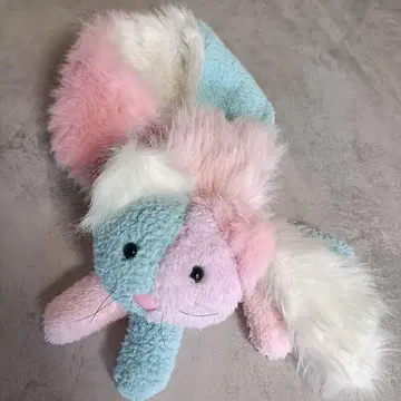 스위머 멀티 컬러 머플러 고양이