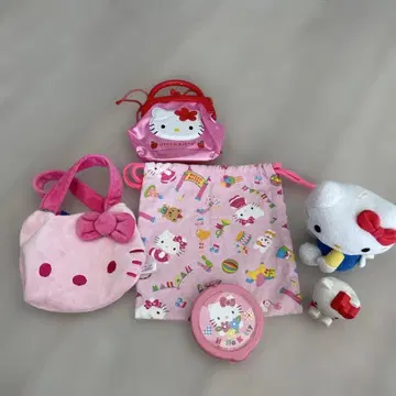 헬로키티 캐릭터 굿즈 5종 세트 헤이세이 레트로