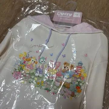 도쿄디즈니씨 더피&프렌즈 컴파인드스프링 후드티 M