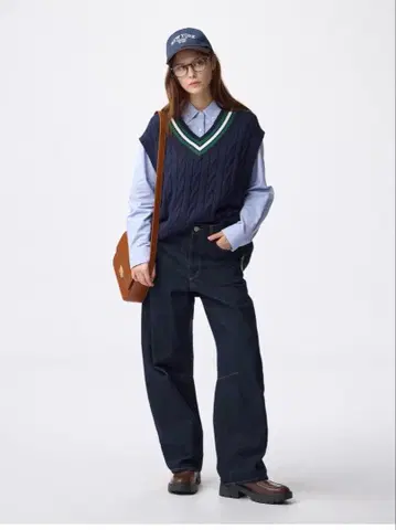 GU 배럴 레그 청바지 기장 표준 M 사이즈